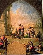 Francisco Bayeu Charity of Saint Elladius of Toledo oil painting artist